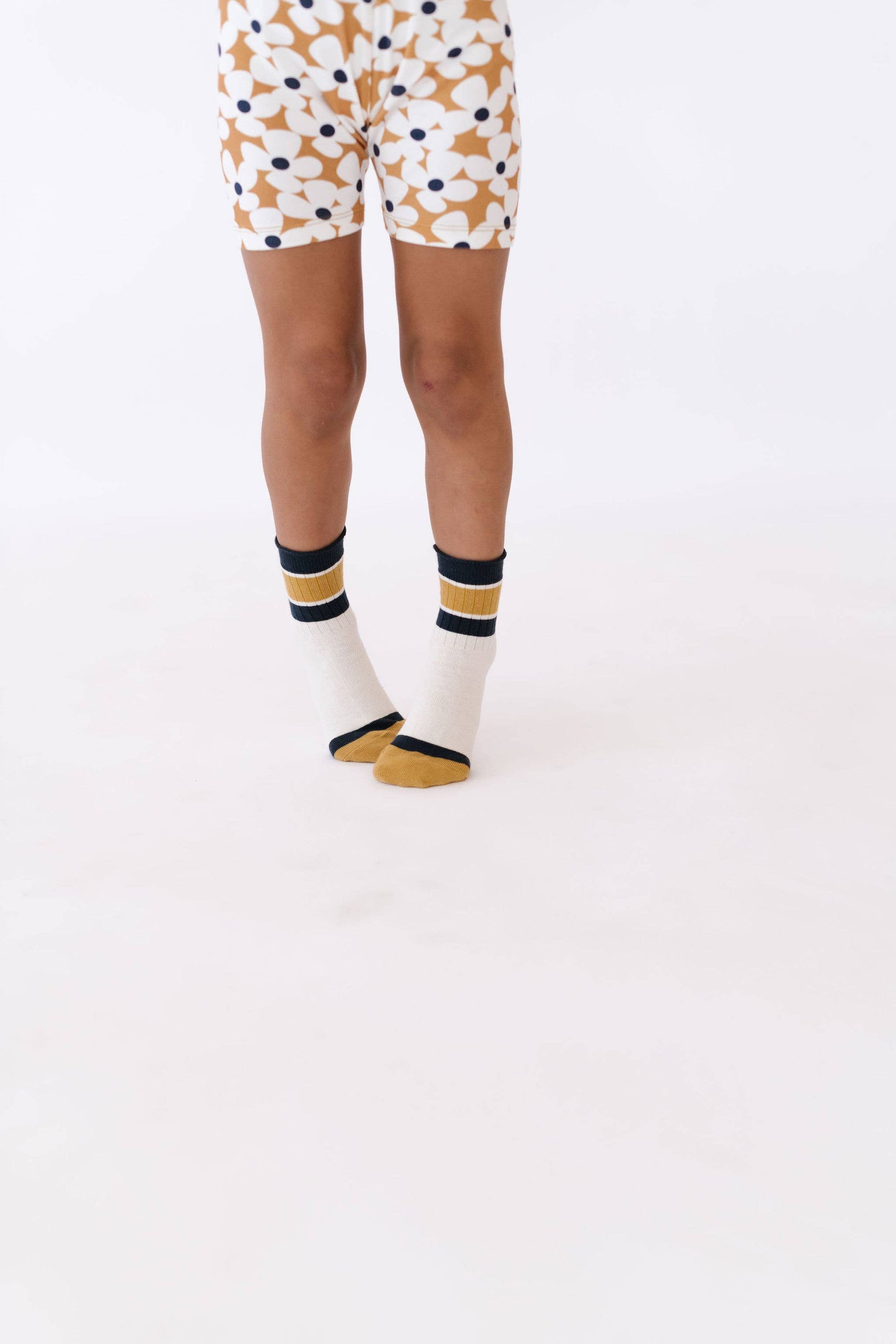 Striped Sock | Navy & Mustard