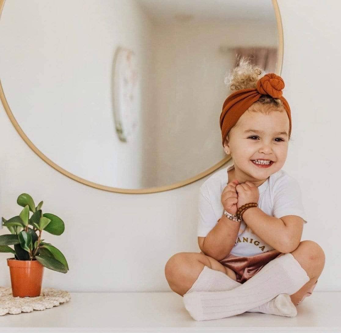 Olivia Knee High Socks | Sand