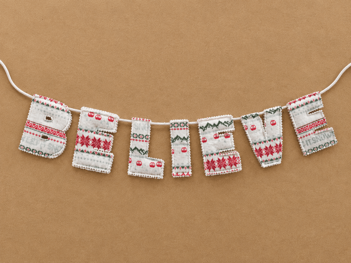 Believe | Christmas Keepsake Garland - Afternoon Lark