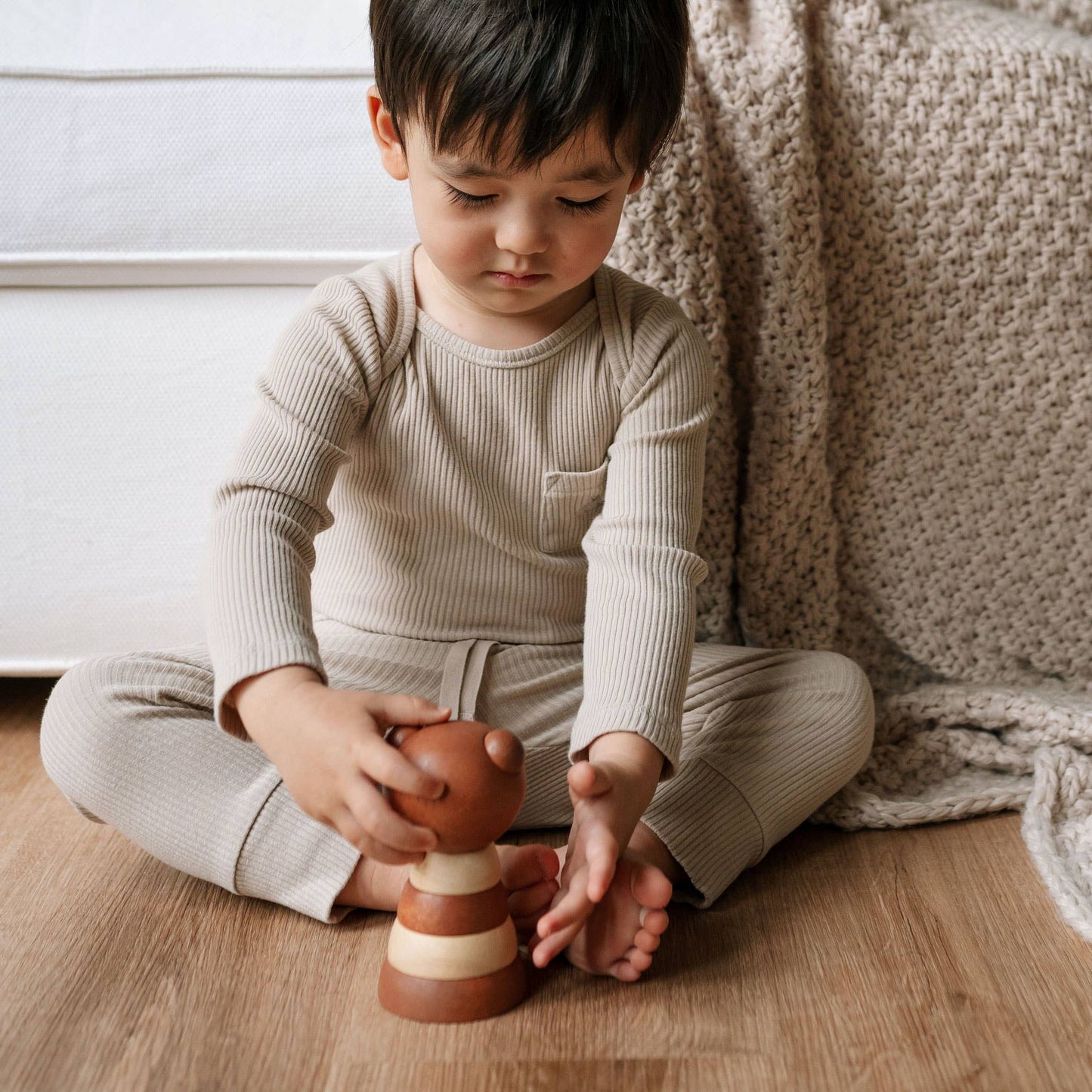 Wooden Ring Stacker - Bear - Afternoon Lark