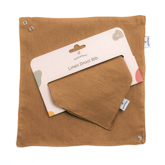 Linen Drool Bib | Bark