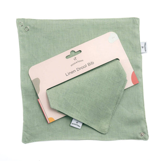 Linen Drool Bib | Fern