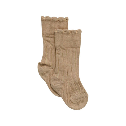 Olivia Knee High Socks | Sand