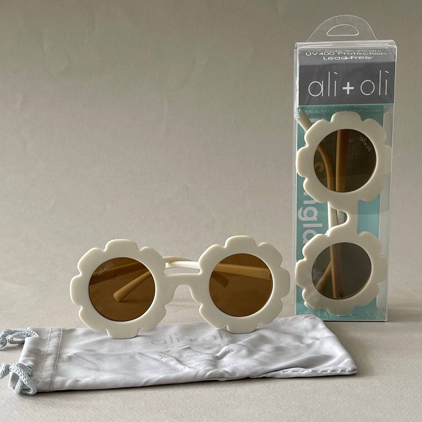 Flower Sunglasses | White