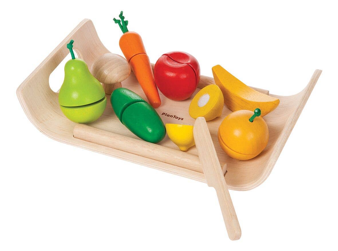 Assorted Fruit And Vegetable Wood Toy for Kids - Afternoon Lark