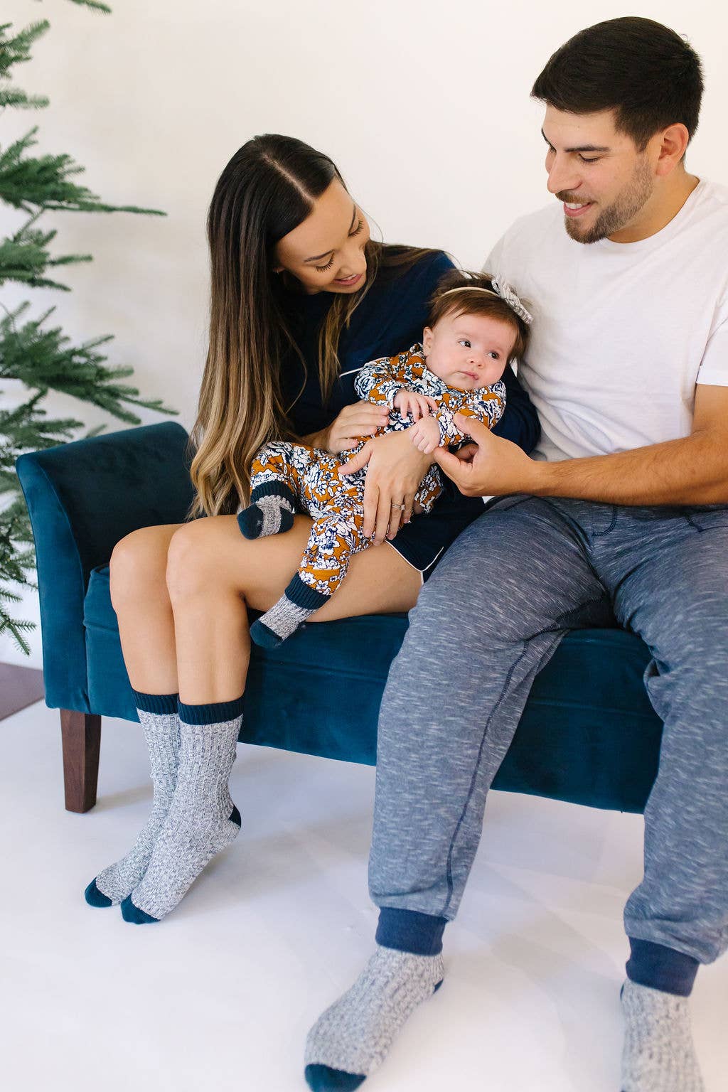 Chunky Knit Socks | Navy