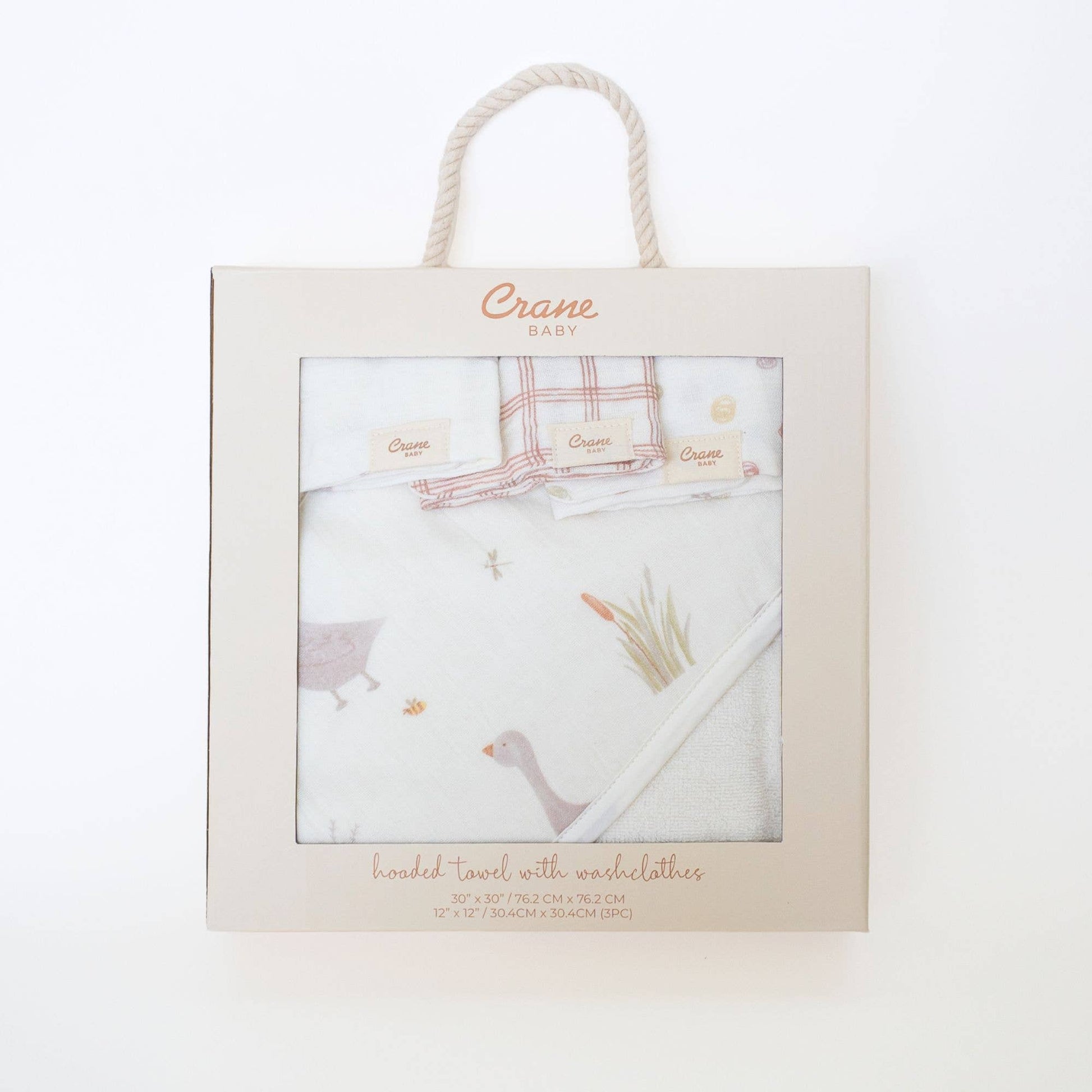 Charlie Farmhouse Goose HT/Wash Cloth Set - Afternoon Lark