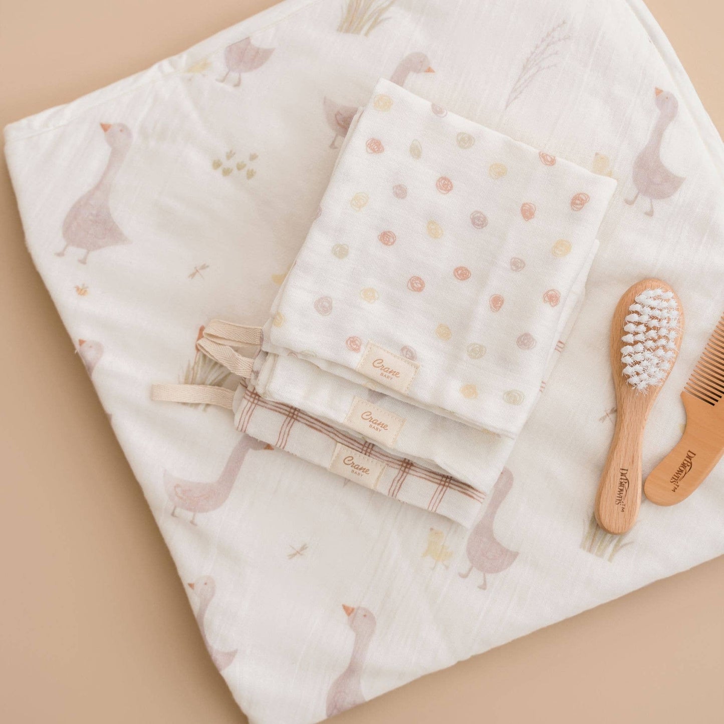 Charlie Farmhouse Goose HT/Wash Cloth Set - Afternoon Lark