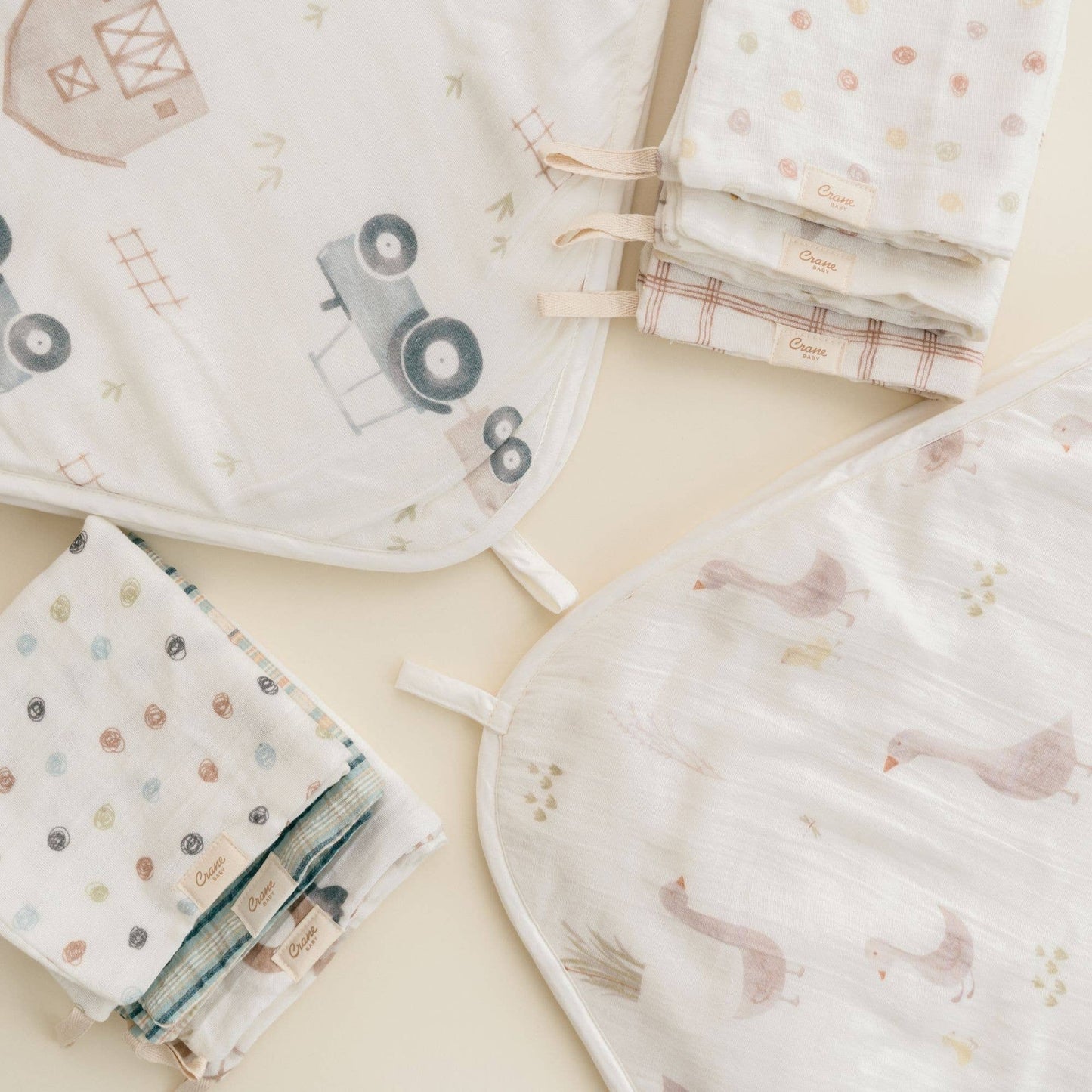 Charlie Farmhouse Goose HT/Wash Cloth Set - Afternoon Lark