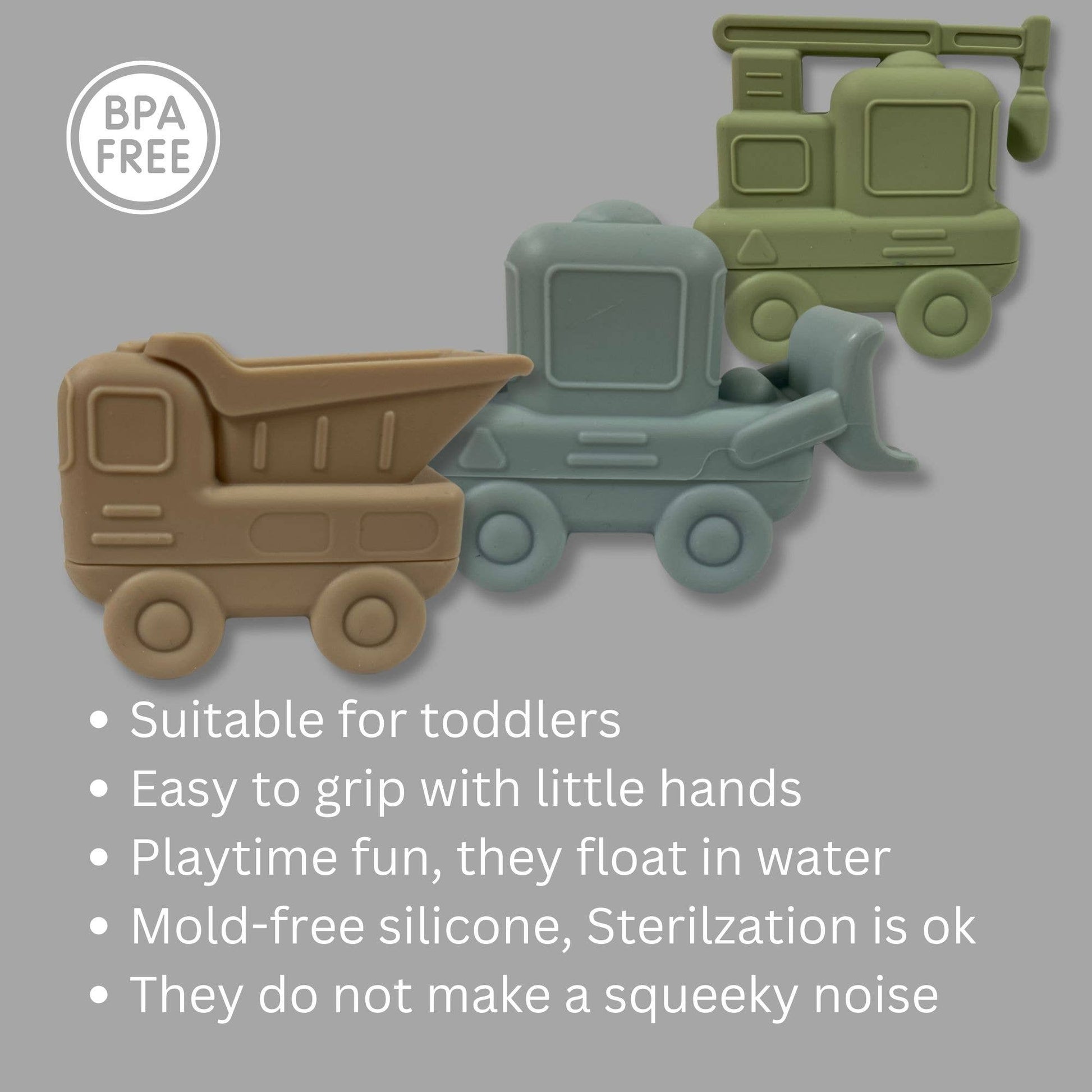 Construction Bath Toy Set of 3 - Afternoon Lark