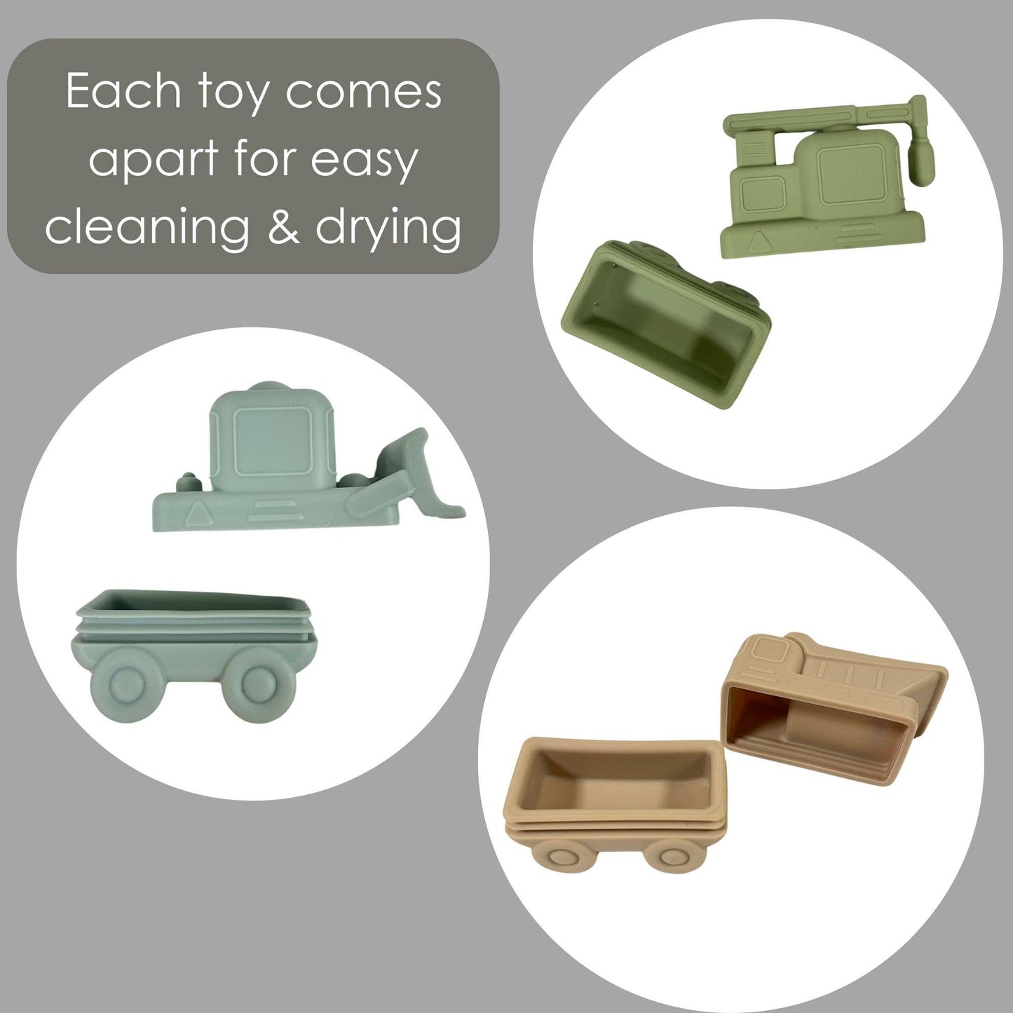 Construction Bath Toy Set of 3 - Afternoon Lark