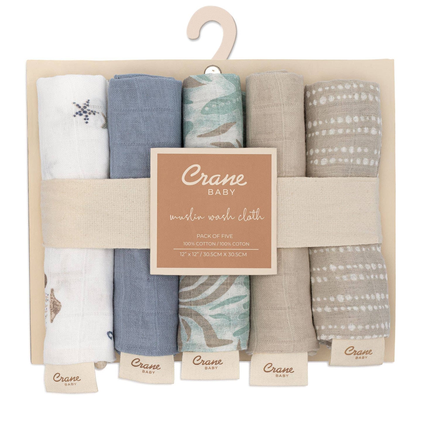 Cove 5 - pc. Wash Cloth Set | Sea Life - Afternoon Lark
