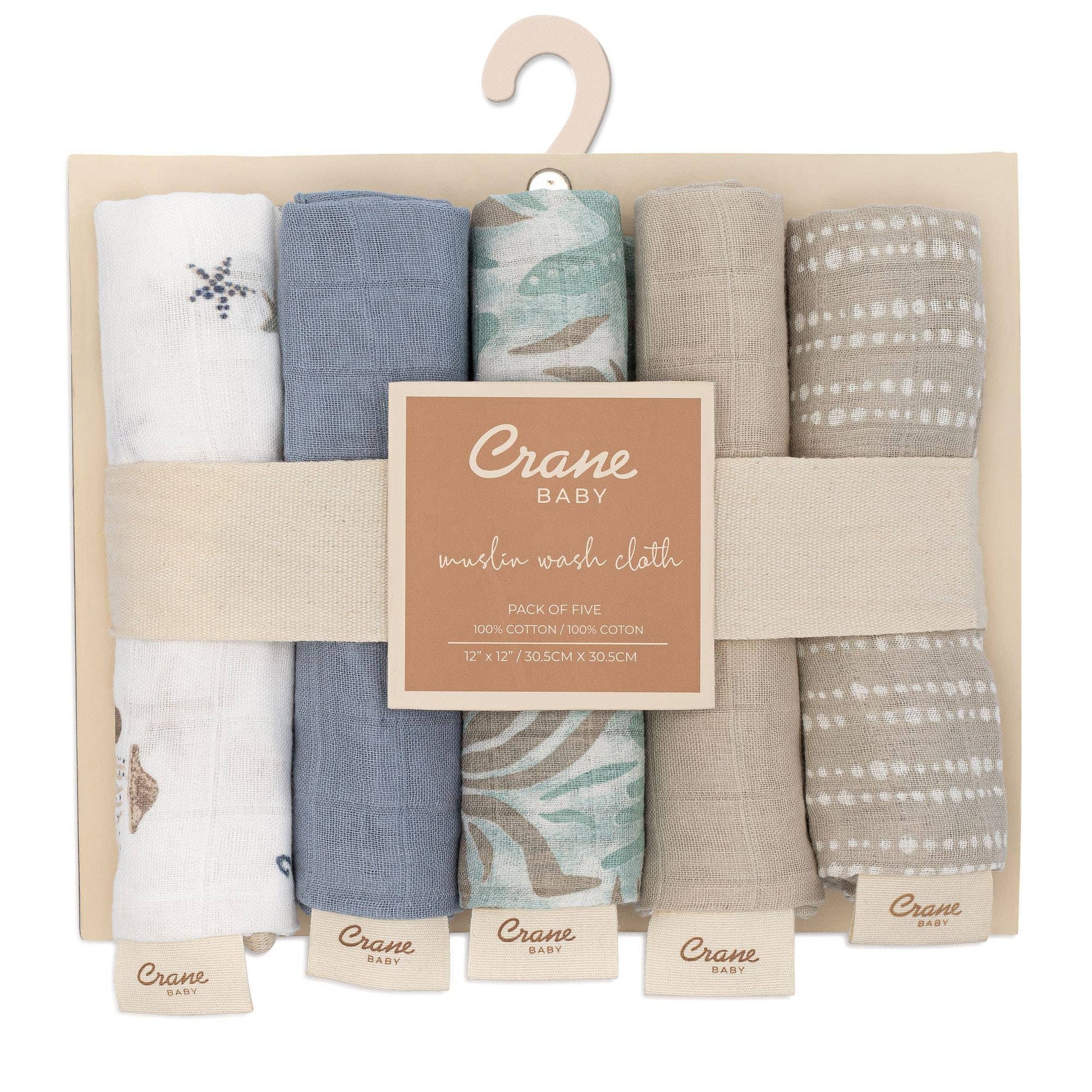 Cove 5 - pc. Wash Cloth Set | Sea Life - Afternoon Lark