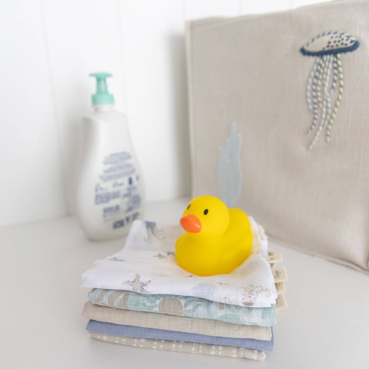Cove 5 - pc. Wash Cloth Set | Sea Life - Afternoon Lark