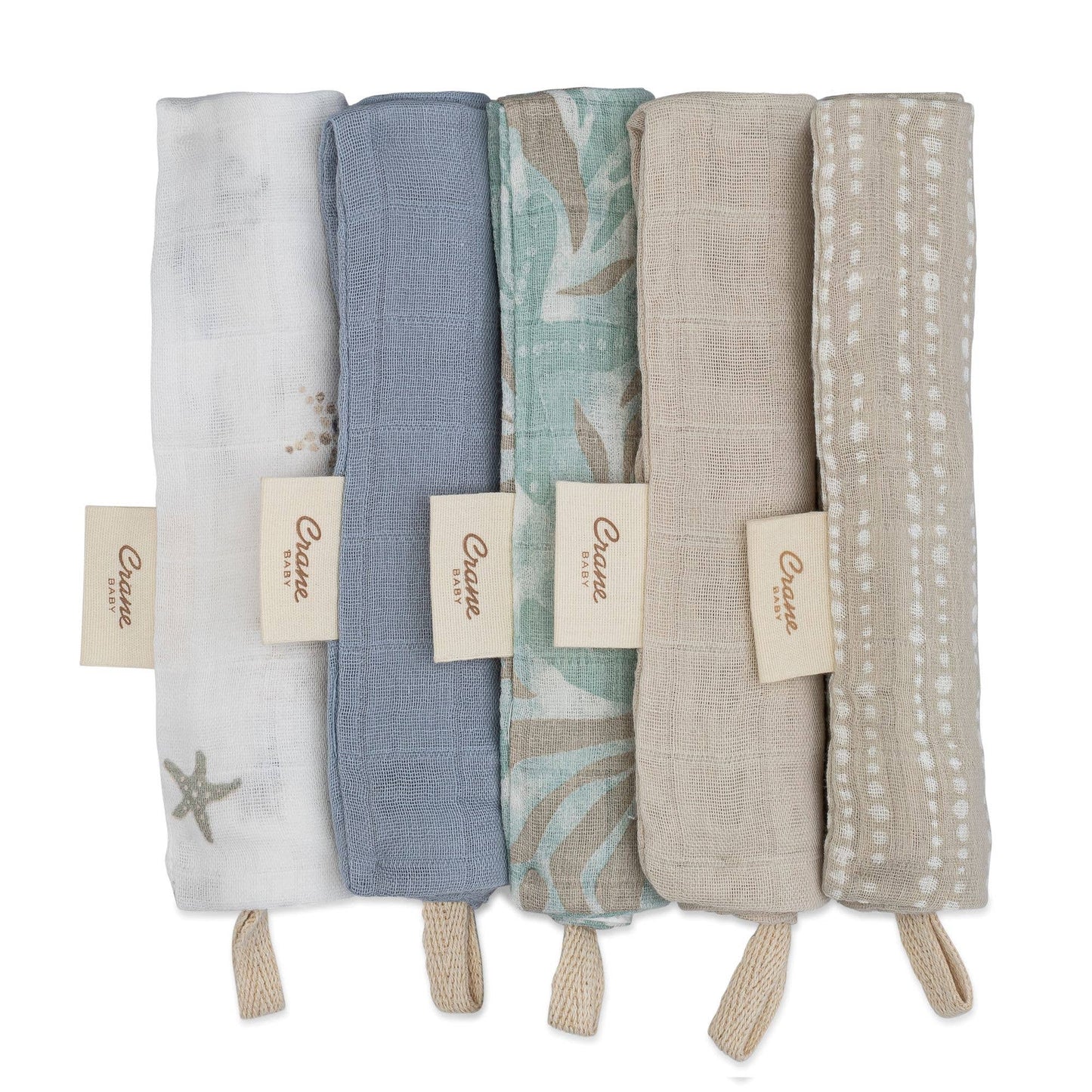Cove 5 - pc. Wash Cloth Set | Sea Life - Afternoon Lark