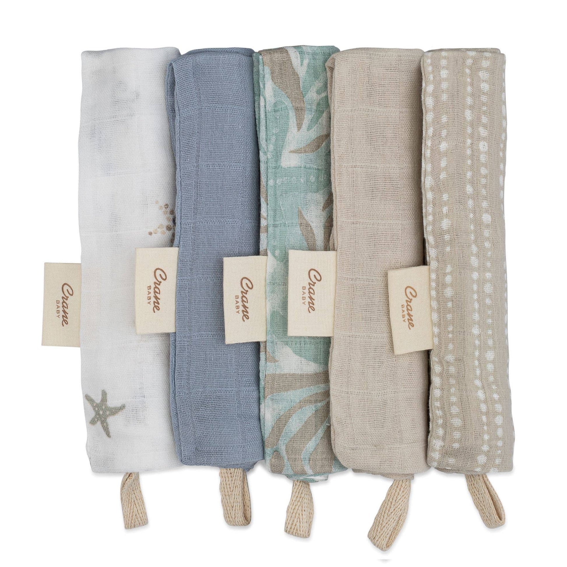 Cove 5 - pc. Wash Cloth Set | Sea Life - Afternoon Lark