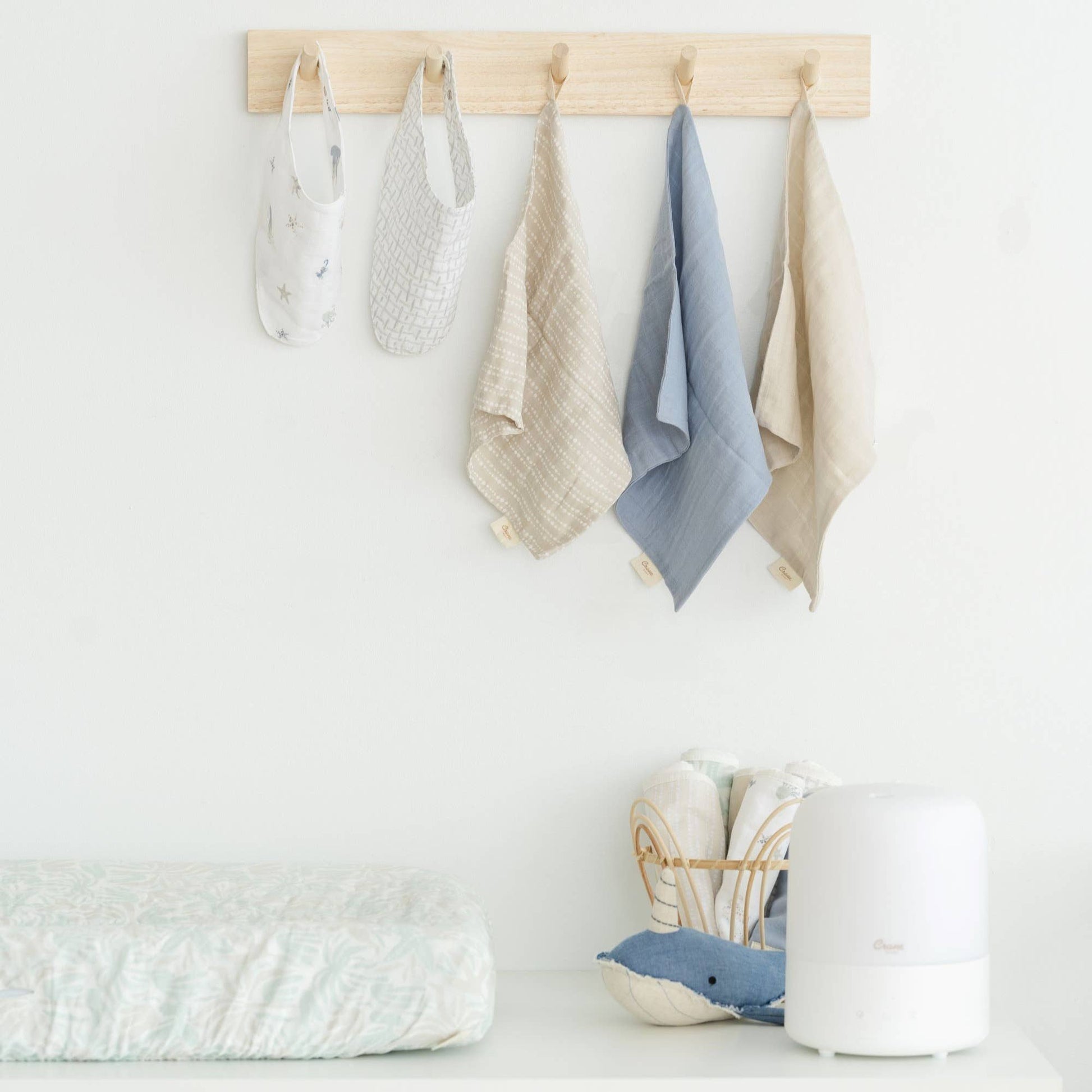 Cove 5 - pc. Wash Cloth Set | Sea Life - Afternoon Lark