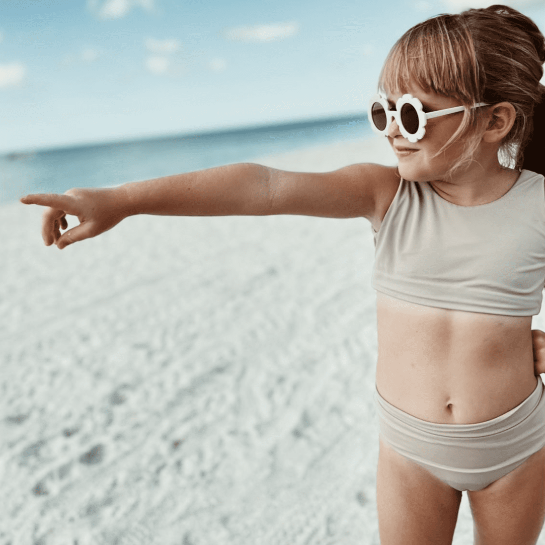 Flower Sunglasses | White - Afternoon Lark
