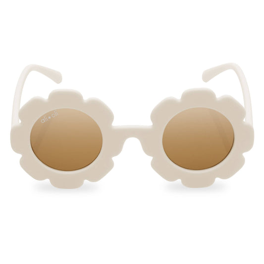 Flower Sunglasses | White - Afternoon Lark