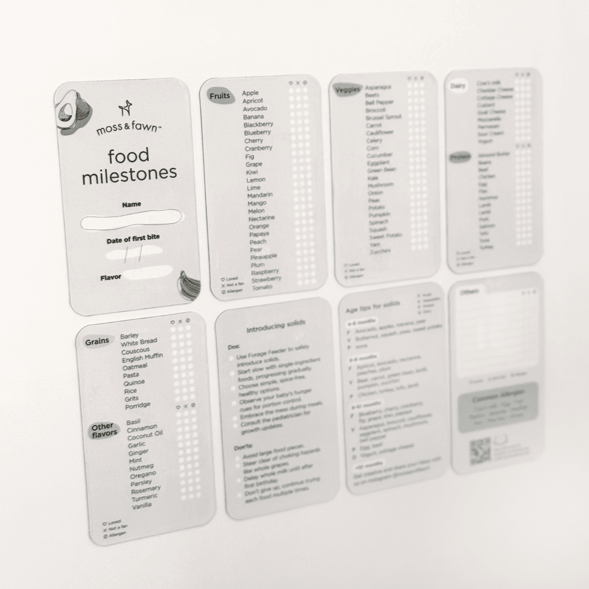 Food Milestones Magnet™ - Afternoon Lark