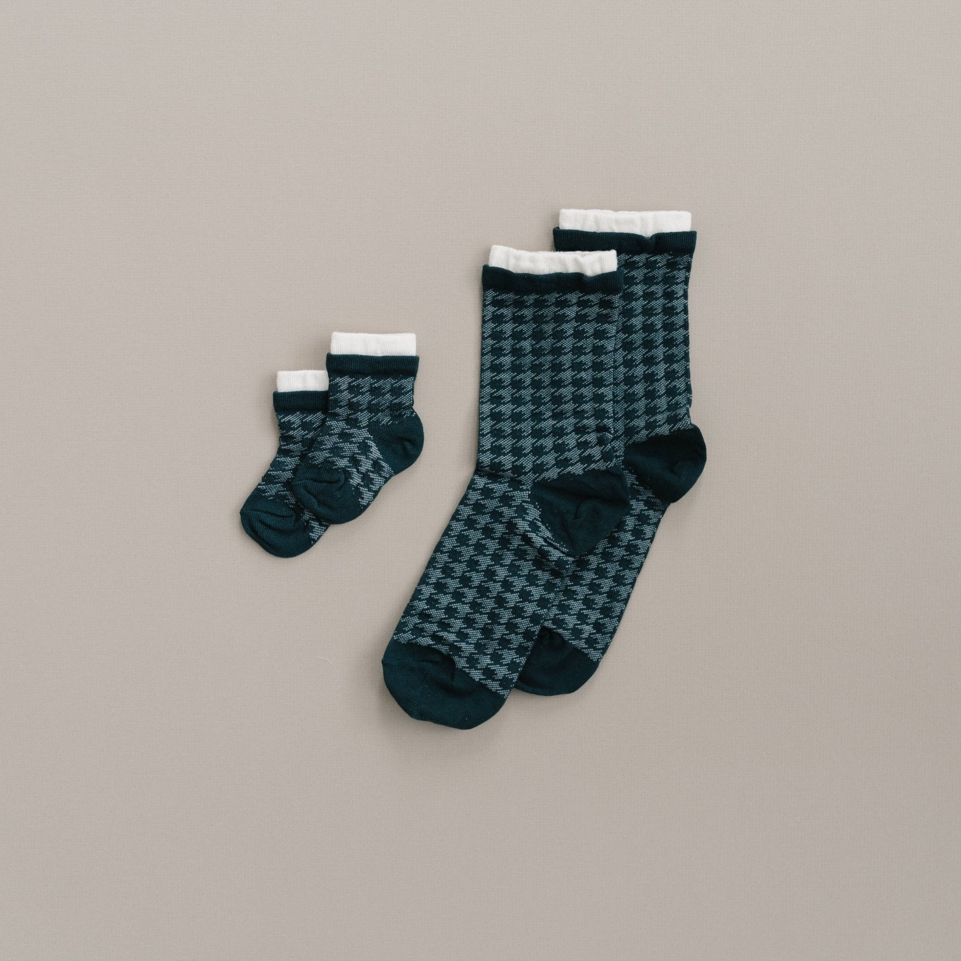 Houndstooth Spencer Sock - Afternoon Lark