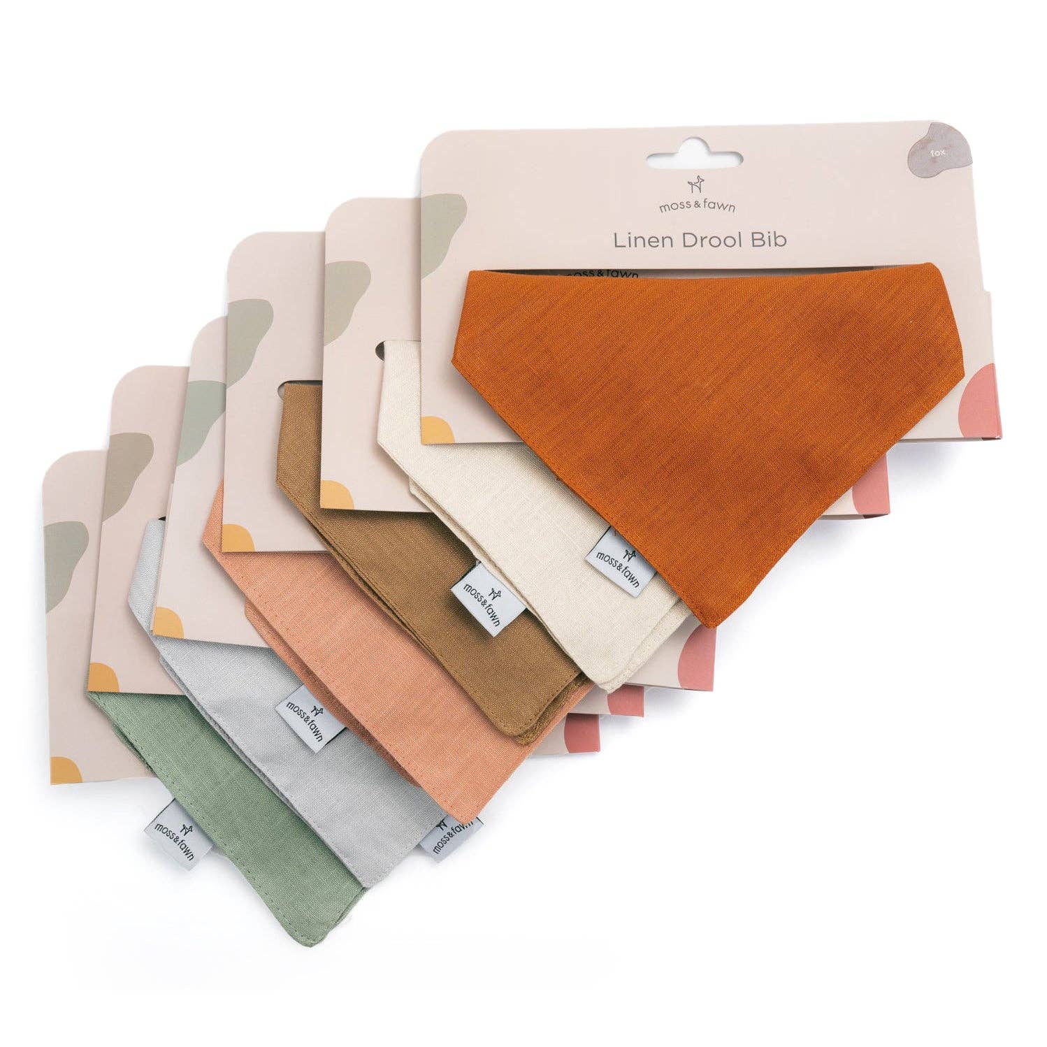 Linen Drool Bib | Bark - Afternoon Lark
