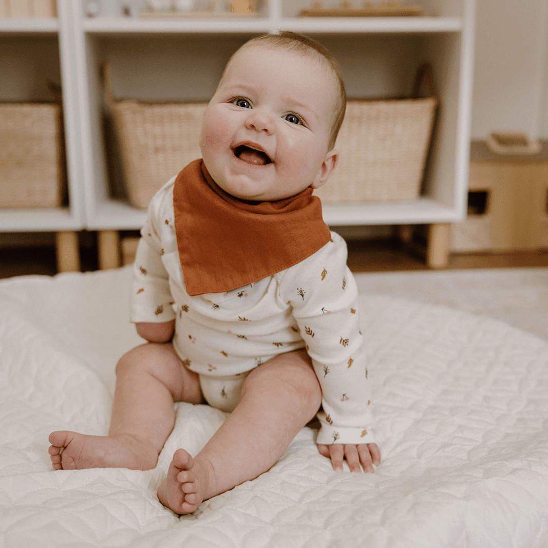Linen Drool Bib | Bark - Afternoon Lark