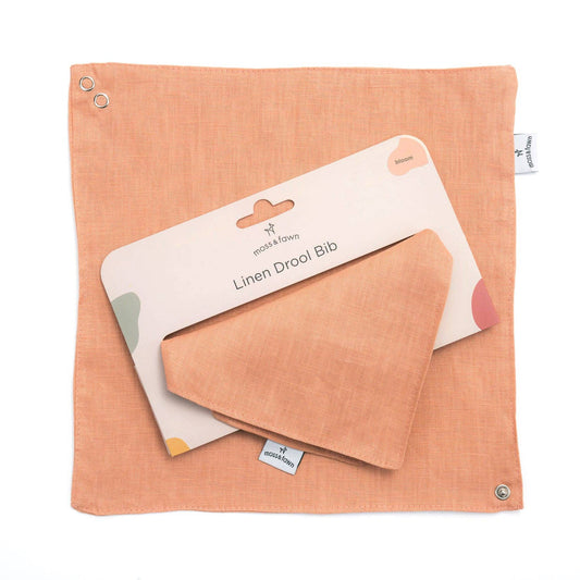 Linen Drool Bib | Bloom - Afternoon Lark