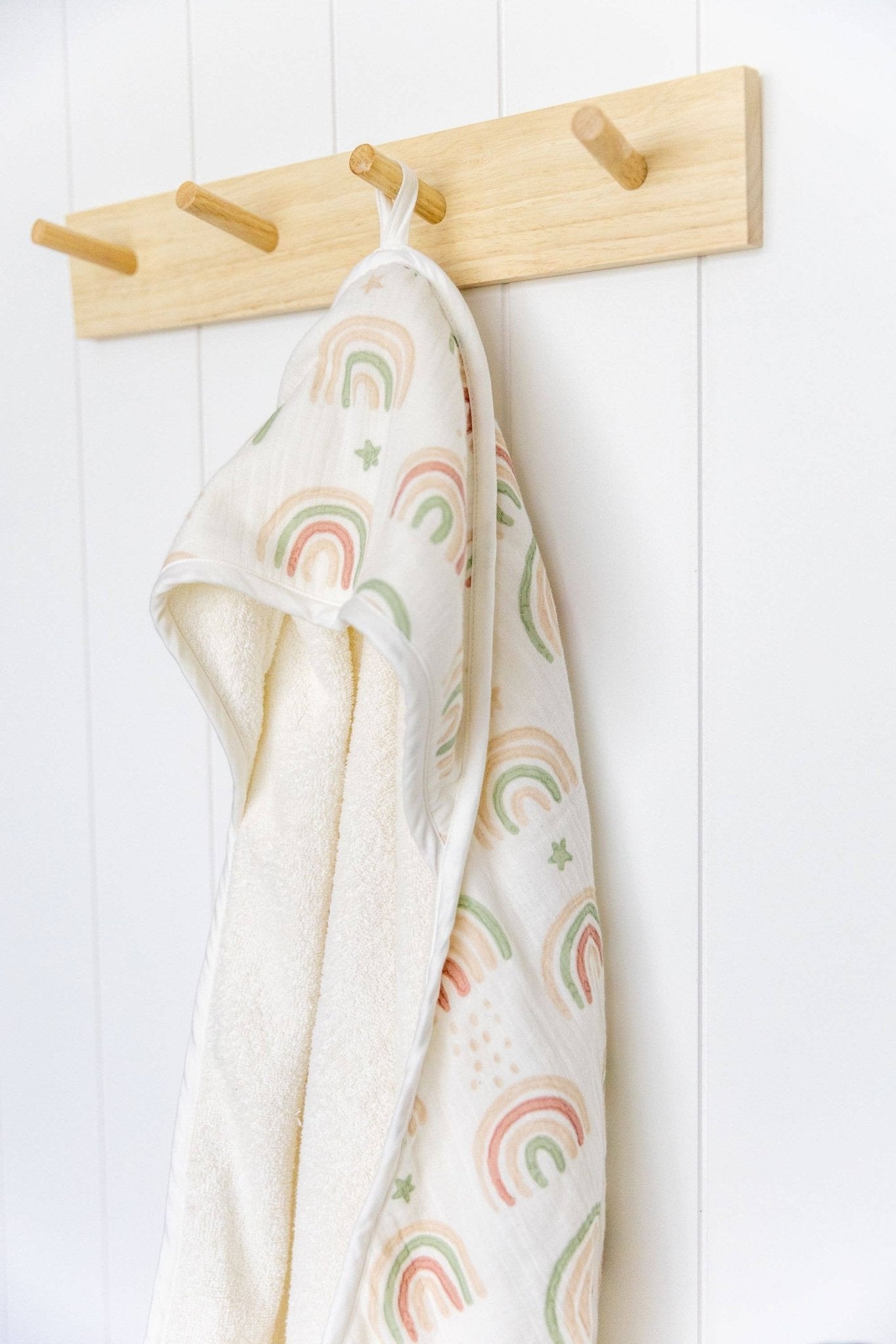 Parker Baby Hooded Towel | Rainbow - Afternoon Lark