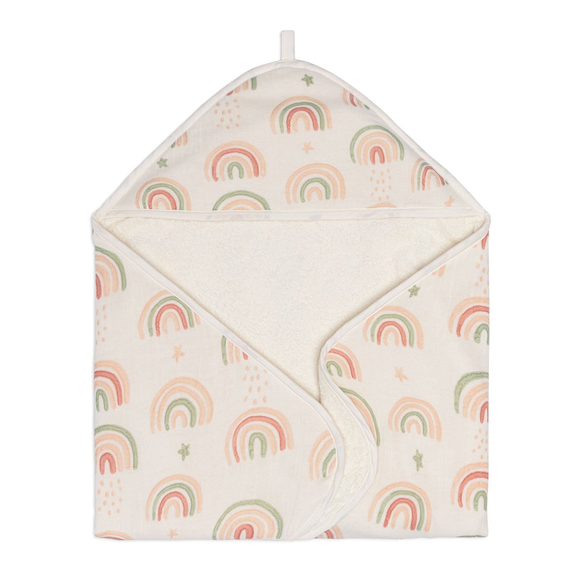 Parker Baby Hooded Towel | Rainbow - Afternoon Lark