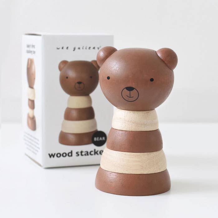 Wooden Ring Stacker - Bear - Afternoon Lark