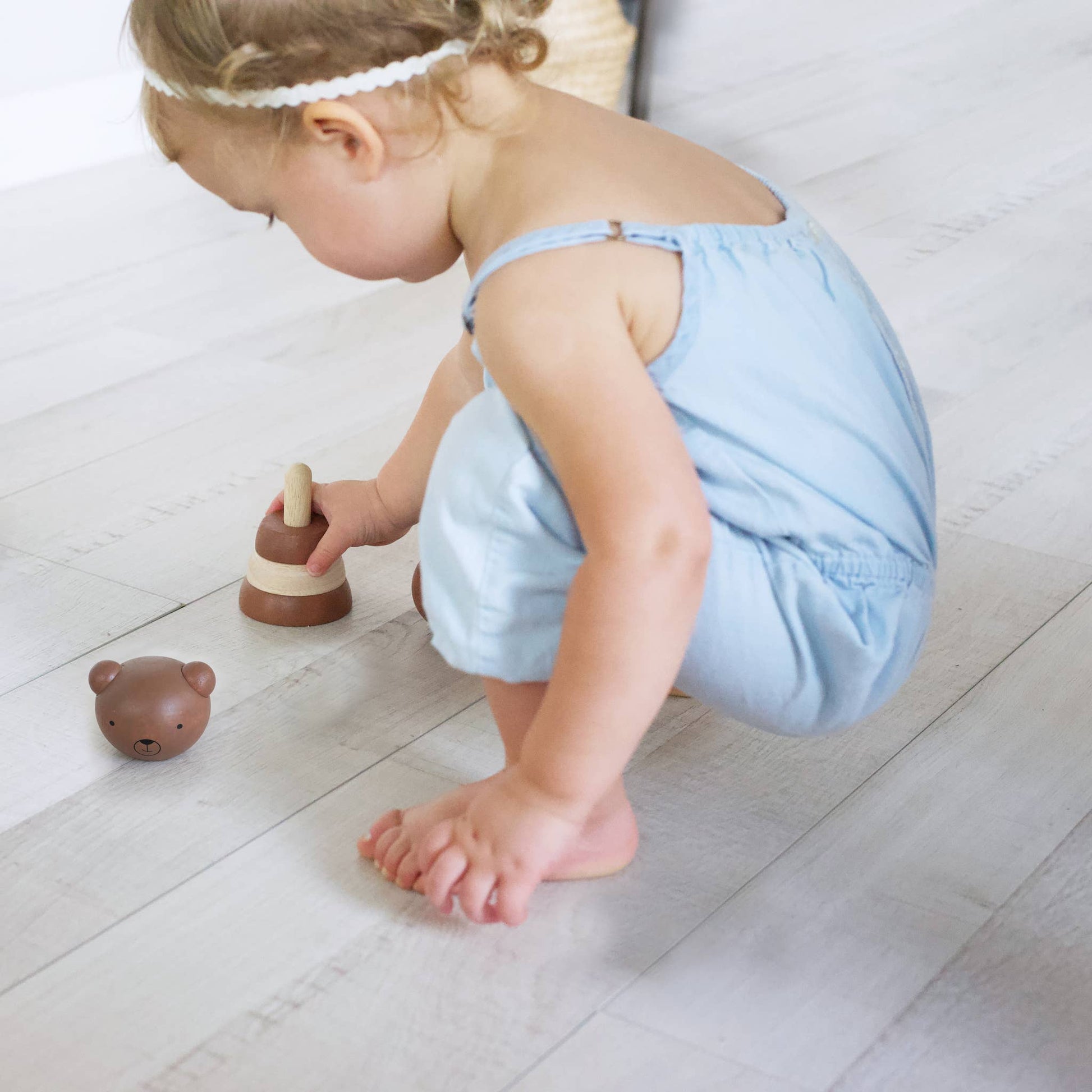 Wooden Ring Stacker - Bear - Afternoon Lark