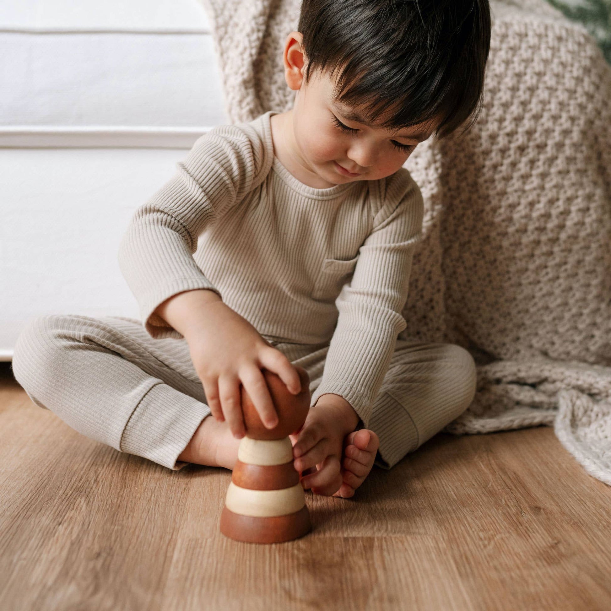 Wooden Ring Stacker - Bear - Afternoon Lark