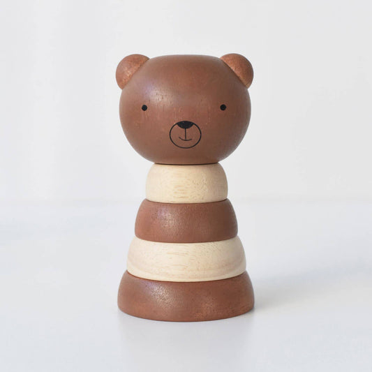 Wooden Ring Stacker - Bear - Afternoon Lark