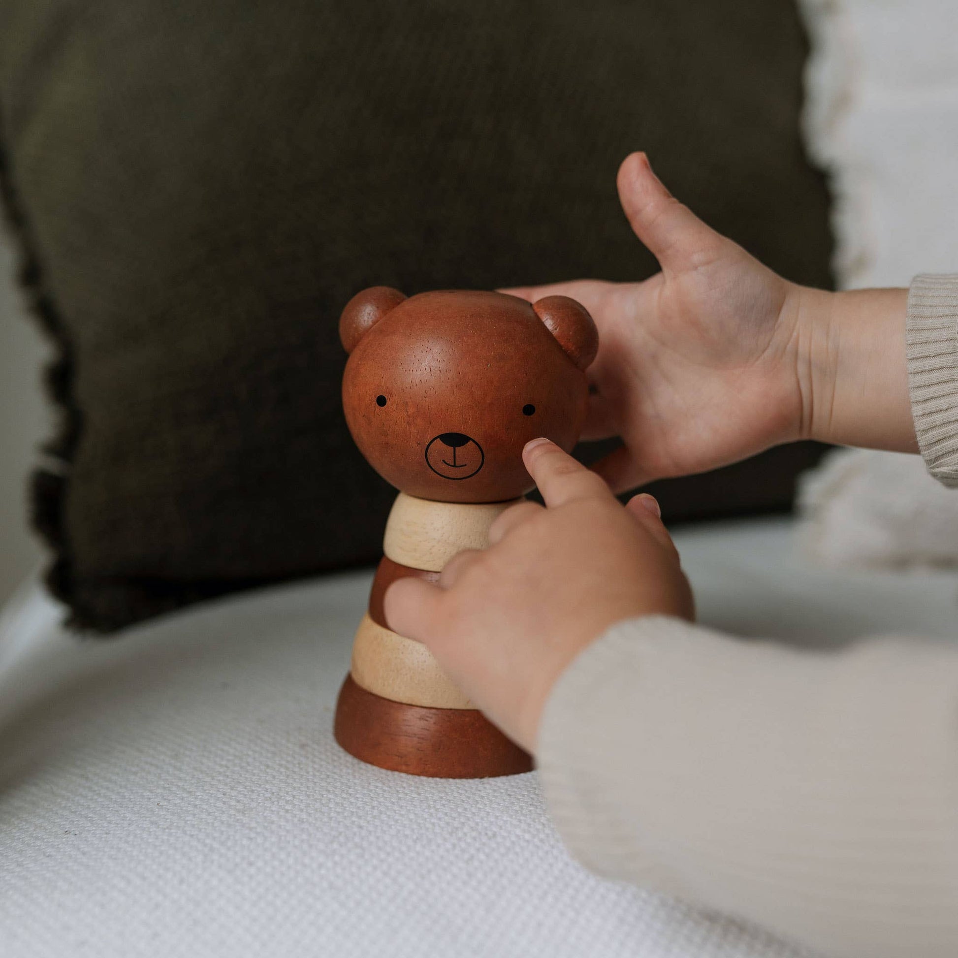 Wooden Ring Stacker - Bear - Afternoon Lark